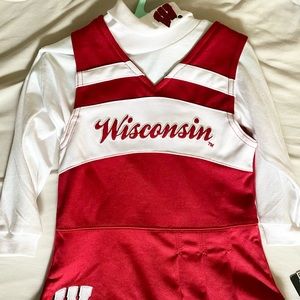 24 month girls Wisconsin Badger cheer dress, NWT never worn!